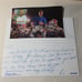 Ron Zook Signed 8 x 9 handwritten card ,College NCAA Football Coach Autographed