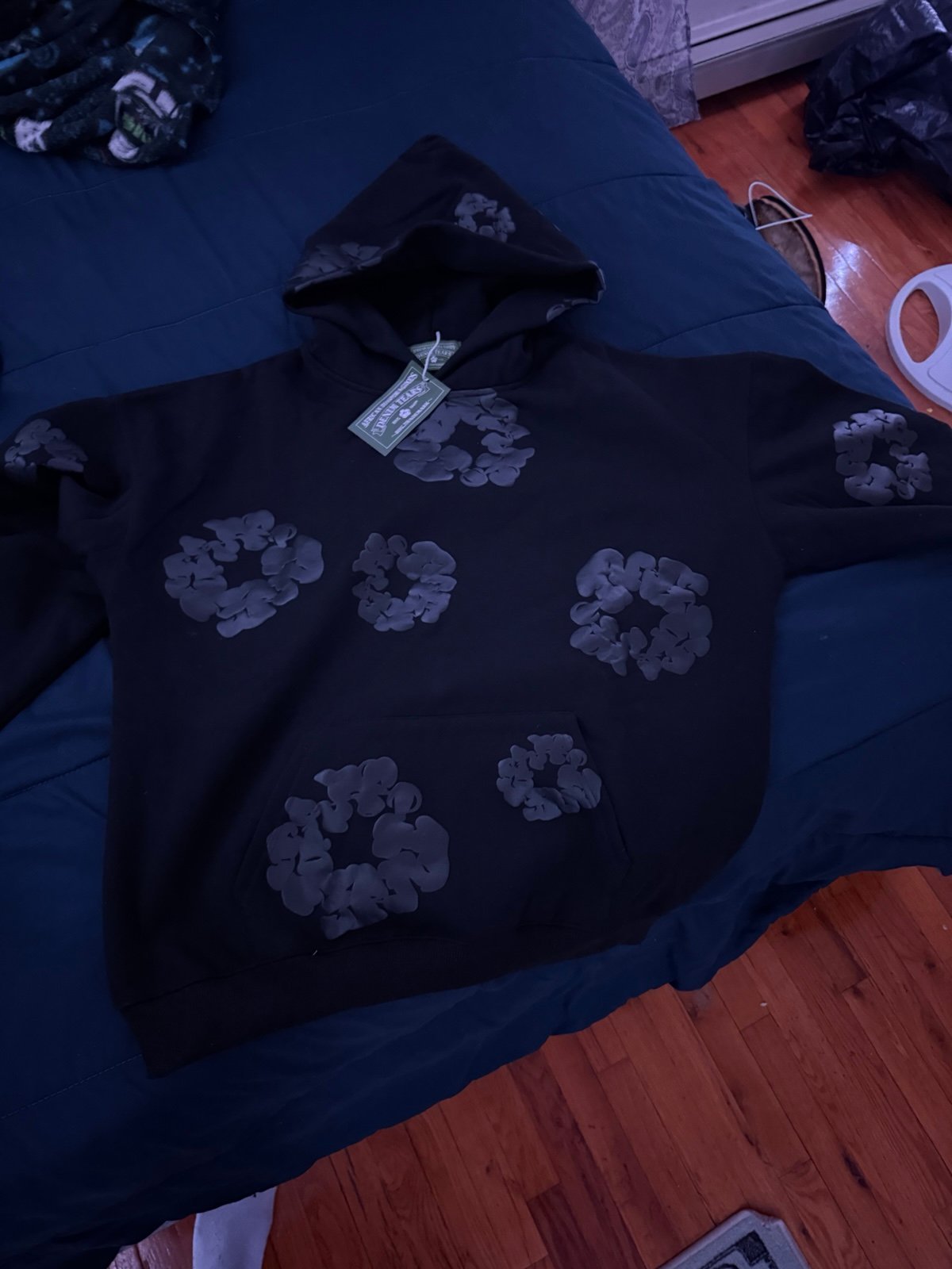 Denim Tear hoodie monochrome