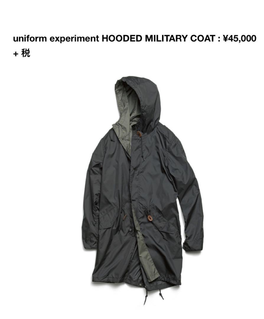 ジャケット・アウター uniform experiment HOODED MILITARY COAT Uniform Experiment Hooded Military Coat