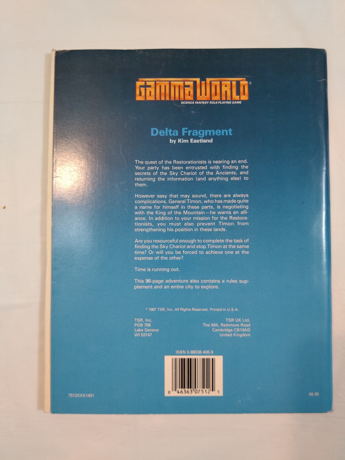 TSR Gamma World Delta Fragment GW9