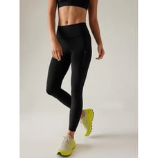 Athleta Rainier 7/8 Tights Black Leggings Medium
