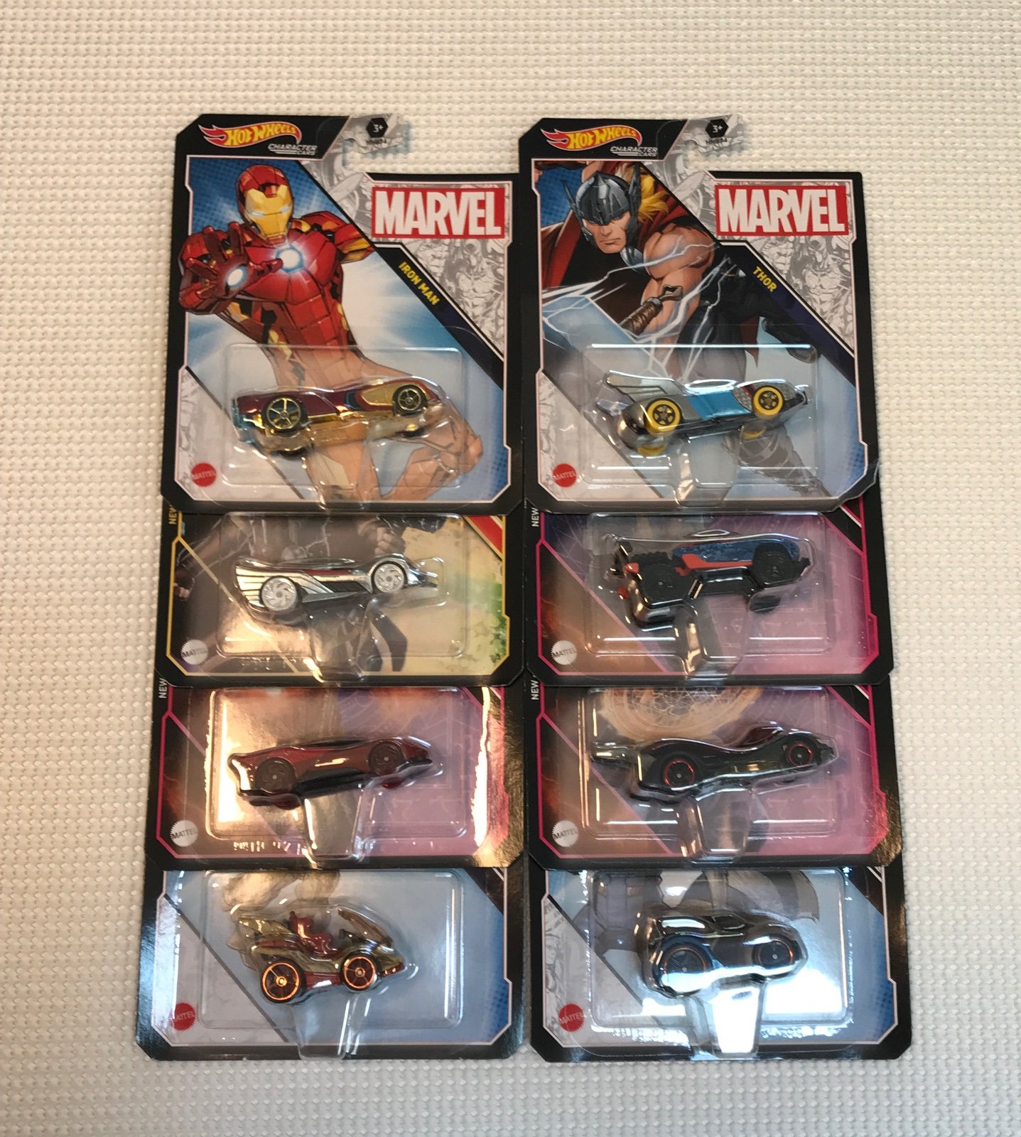 Hot Wheels Character Cars Marvel set of 8 2022