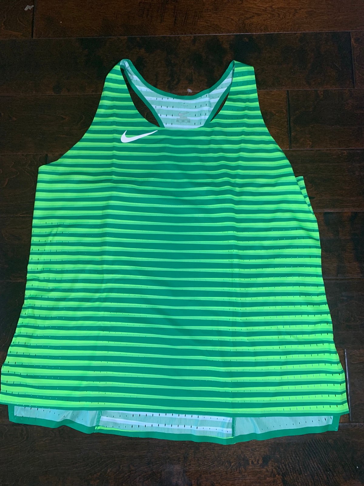 Nike Womens Size 3XL Pro Elite Singlet Track Field CU9996-XXX Green