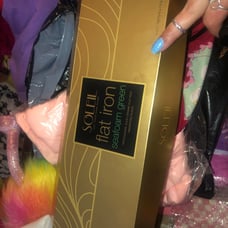 Soleil seafoam green hair straightener