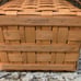 Longaberger large picnic basket w/ protector and wood riser excellent condition