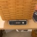 Longaberger large picnic basket w/ protector and wood riser excellent condition