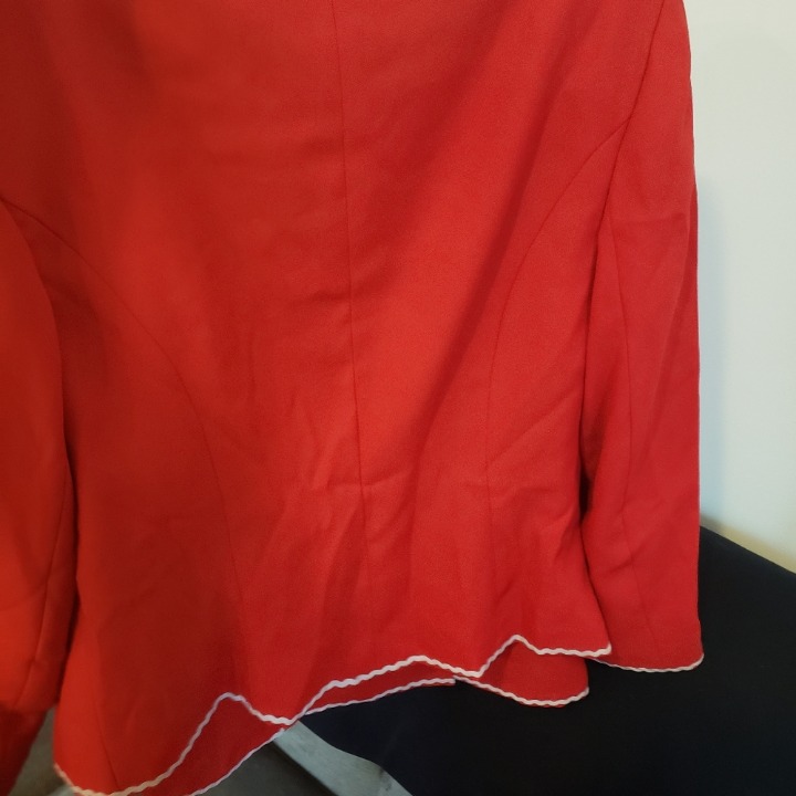 Red 2 piece suit size 10