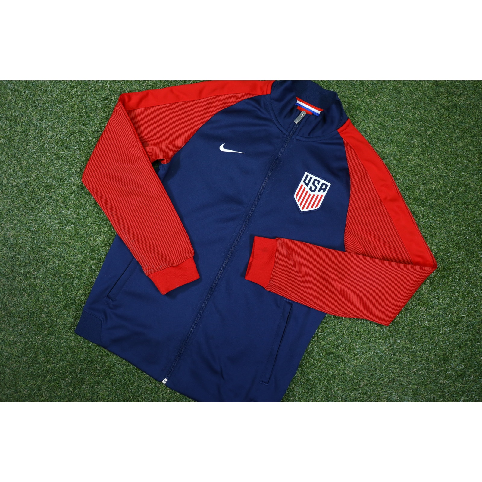 Nike USA Soccer National Team 17/18 Track Jacket Navy Size Small
