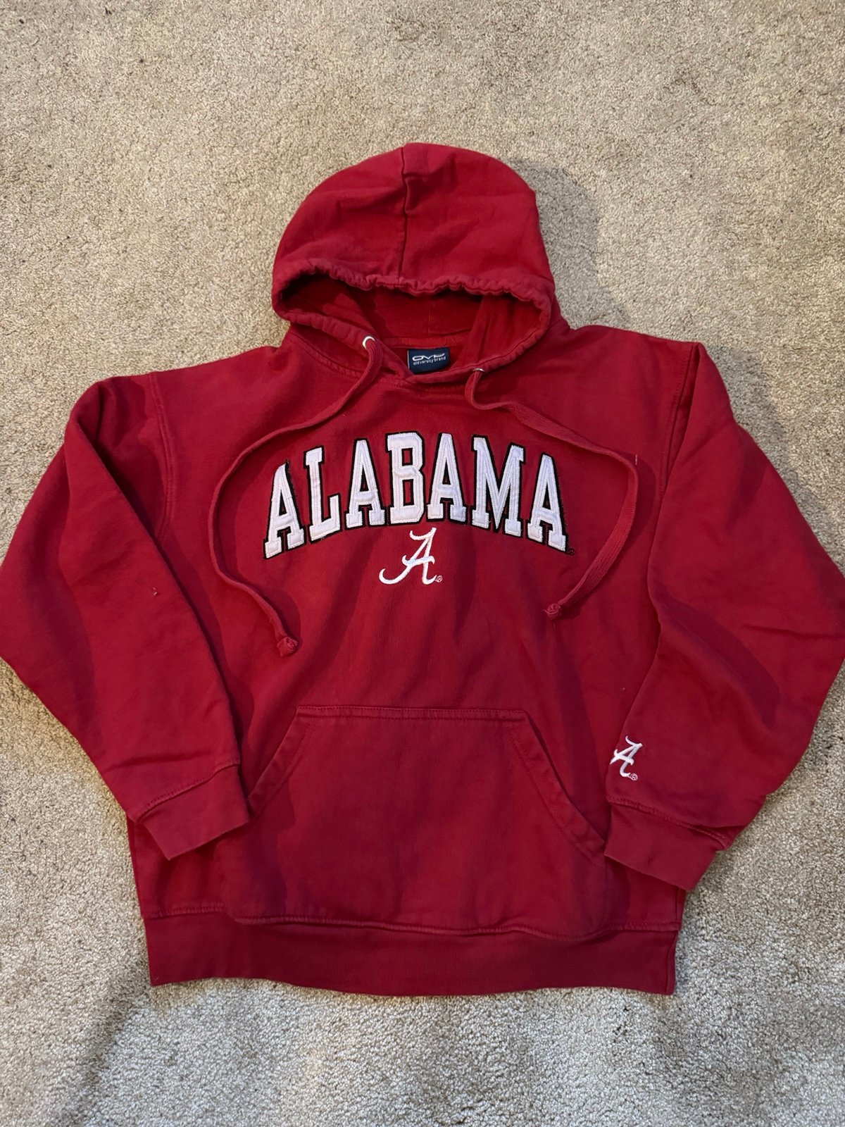 ALABAMA CRIMSON TIDE VINTAGE (OVB) Old Varsity Brand COLLEGE HOODIE