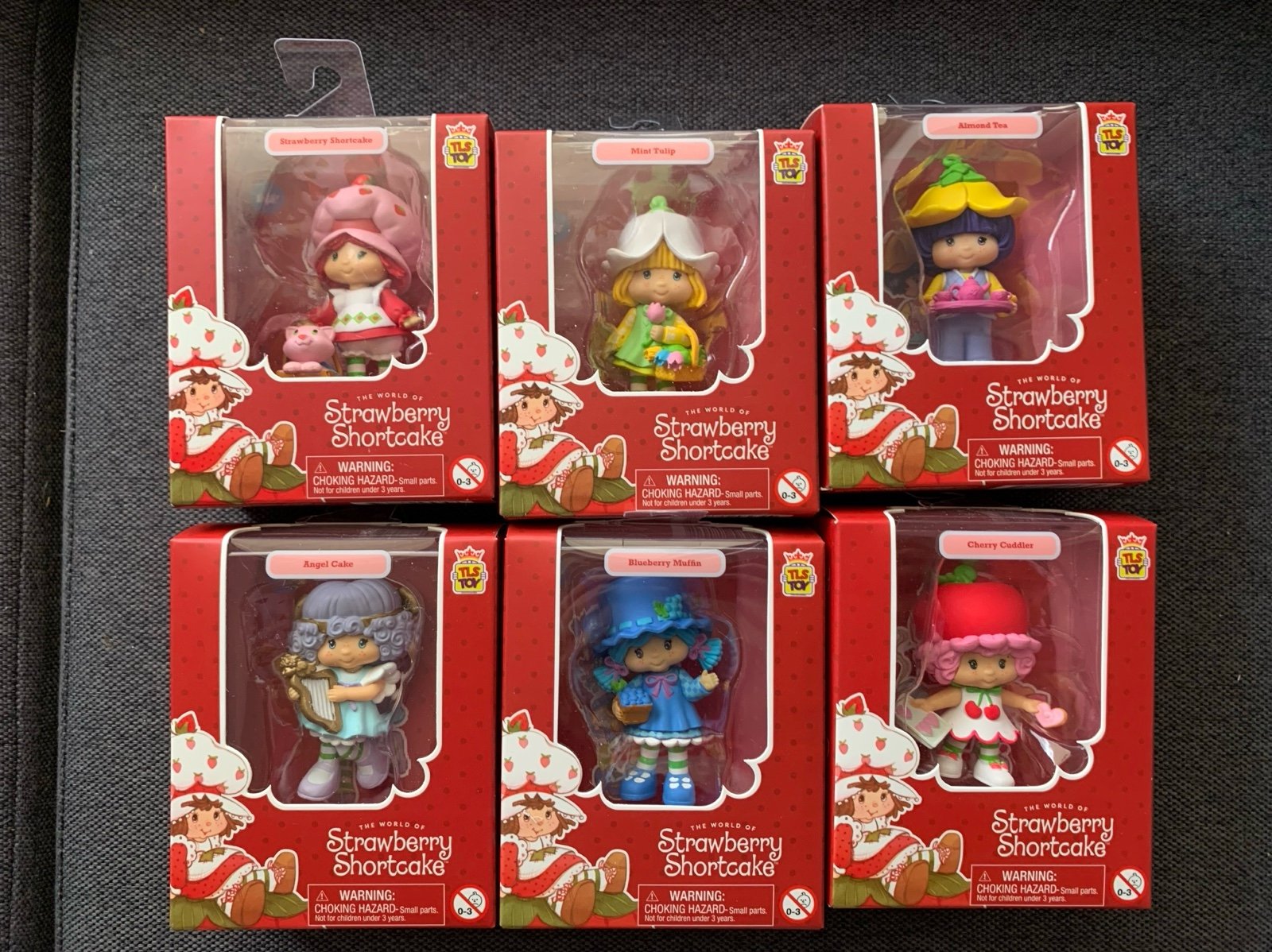 The World Of Strawberry Shortcake Full Set 6 Figures CheeBee TLS Toy Series 2