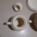 Antique Sugar Creamer and Covered Bowl 1920’s Hobnail Maruhon Ware Japanese