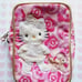 Sanrio Vintage rare Hello Kitty poodle dog 27th cosmetic purse wallet case used