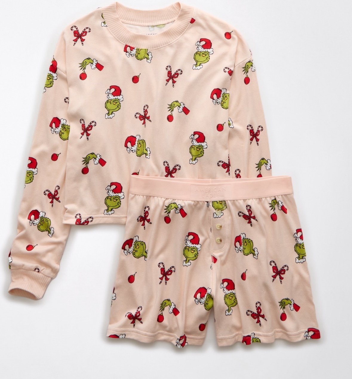 American Eagle Grinch Pajamas - XL