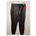 SPANX Women Faux Leather Joggers Noir High Rise Black Size Medium
