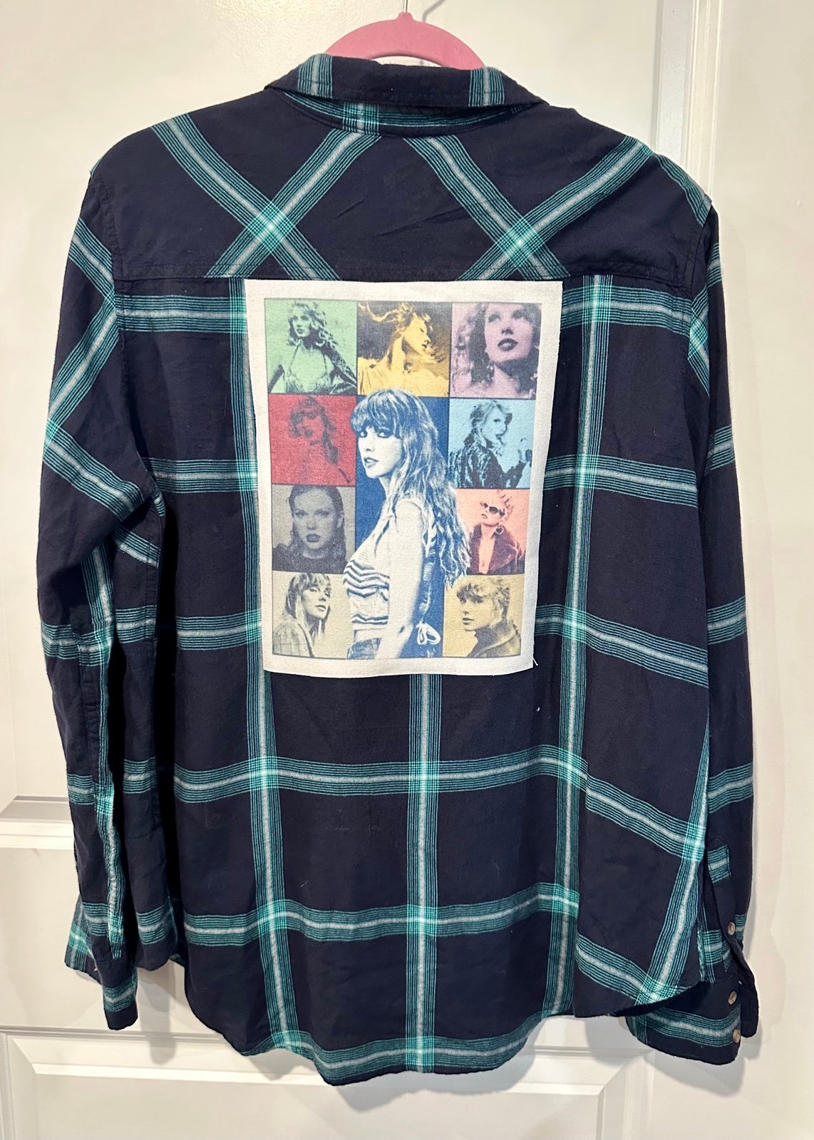Taylor Swift Eras Tour tshirt flannel shirt Xl.