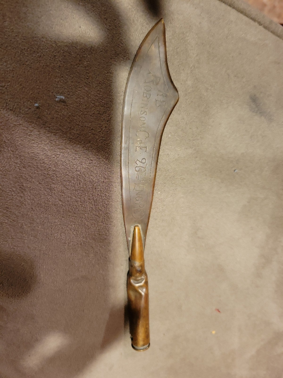 WW 1 letter opener trench art