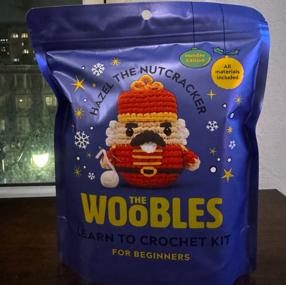 *Holiday Edition* The Woobles Hazel the Nutcracker Crochet Kit + Exclusive Hook