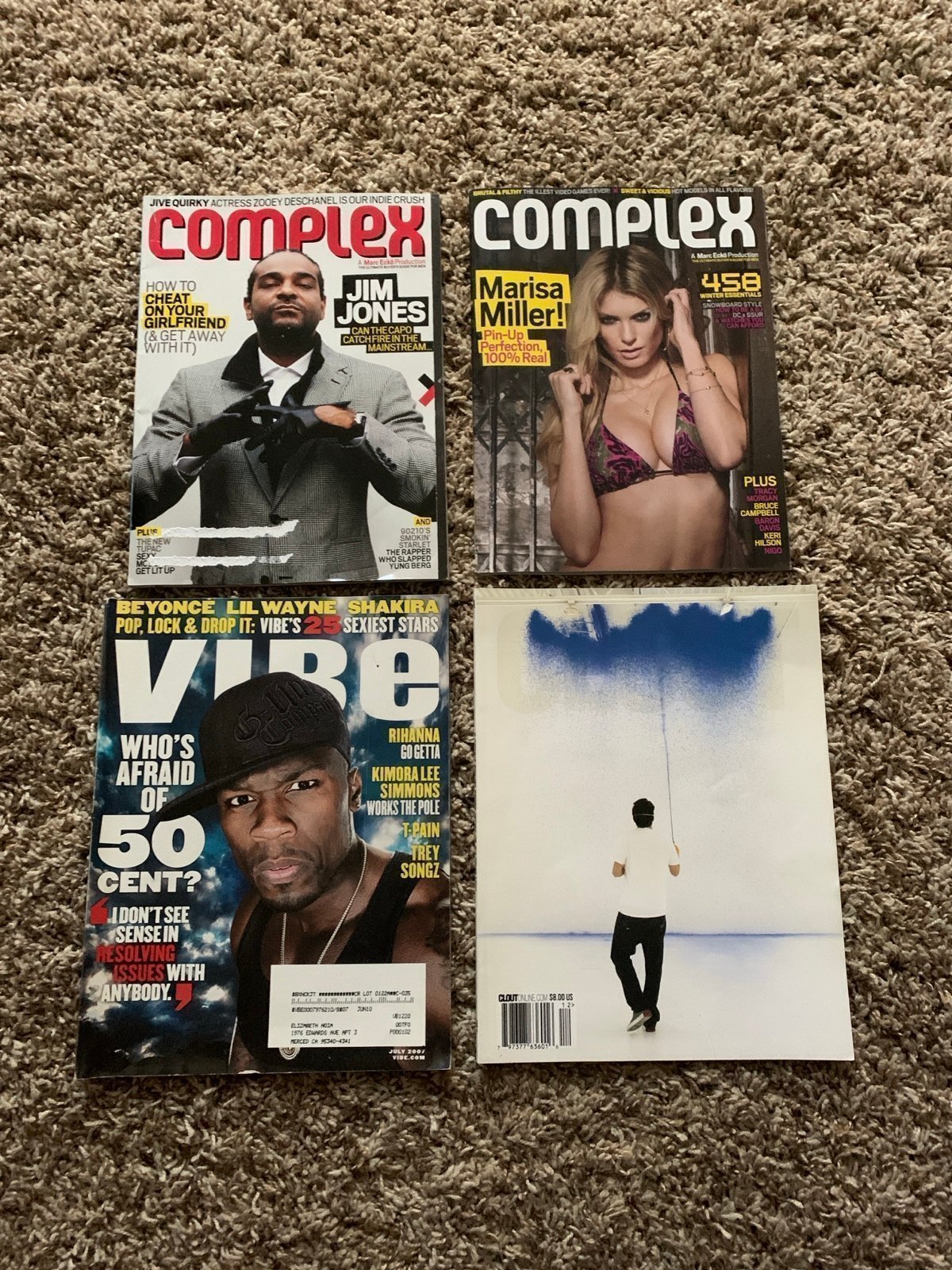 4 lot bundle magazines COMPLEX VIBE 50 cent jim jones