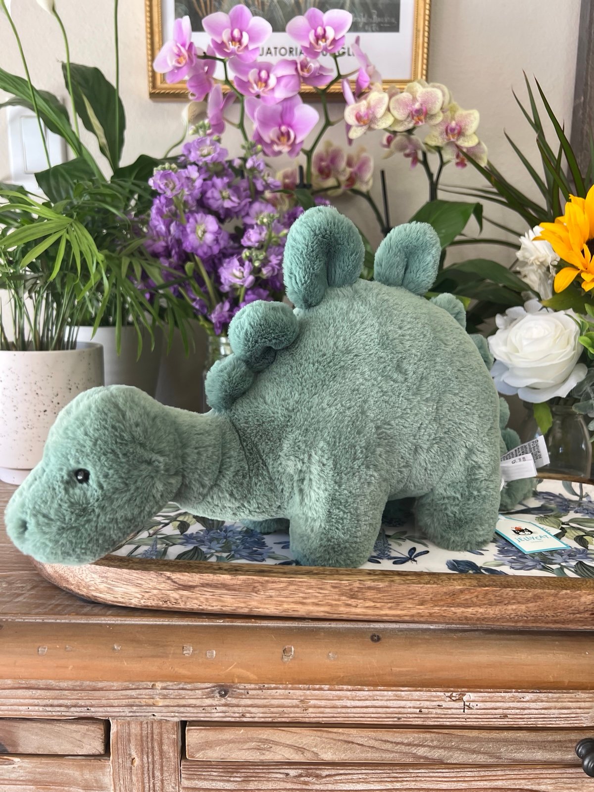 Jellycat Fossilly Stegosaurus Dinosaur BNWT RETIRED and VHTF
