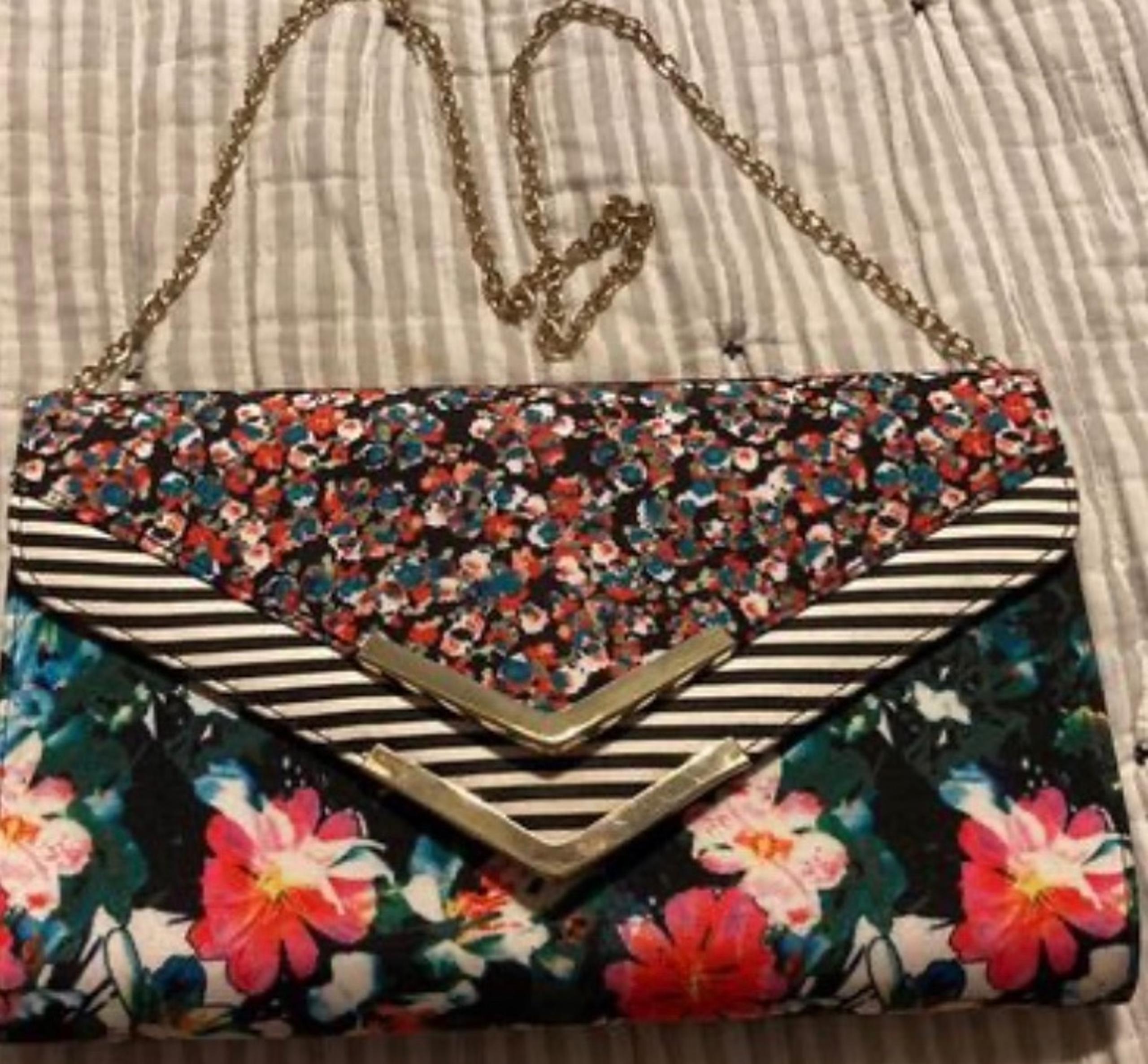 ALDO Floral Clutch Handbag
