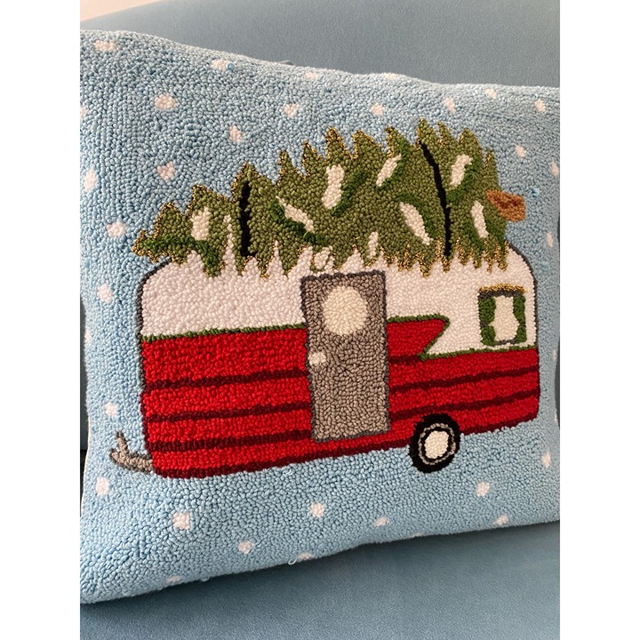 Christmas Hand Tufted Pillow Case