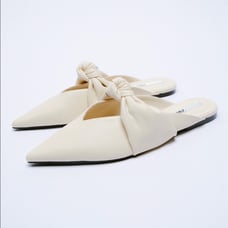 ZARA MULES WITH KNOT BRAND NEW WITH TAGS US 8 EUR 39