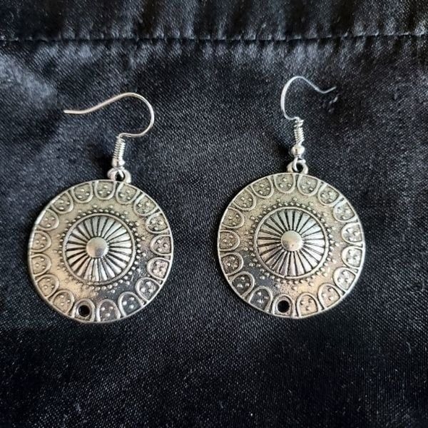 STERLING SILVER BOHO DANGLE EARRINGS