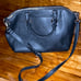 Black Michael Kors purse with handles and long strap