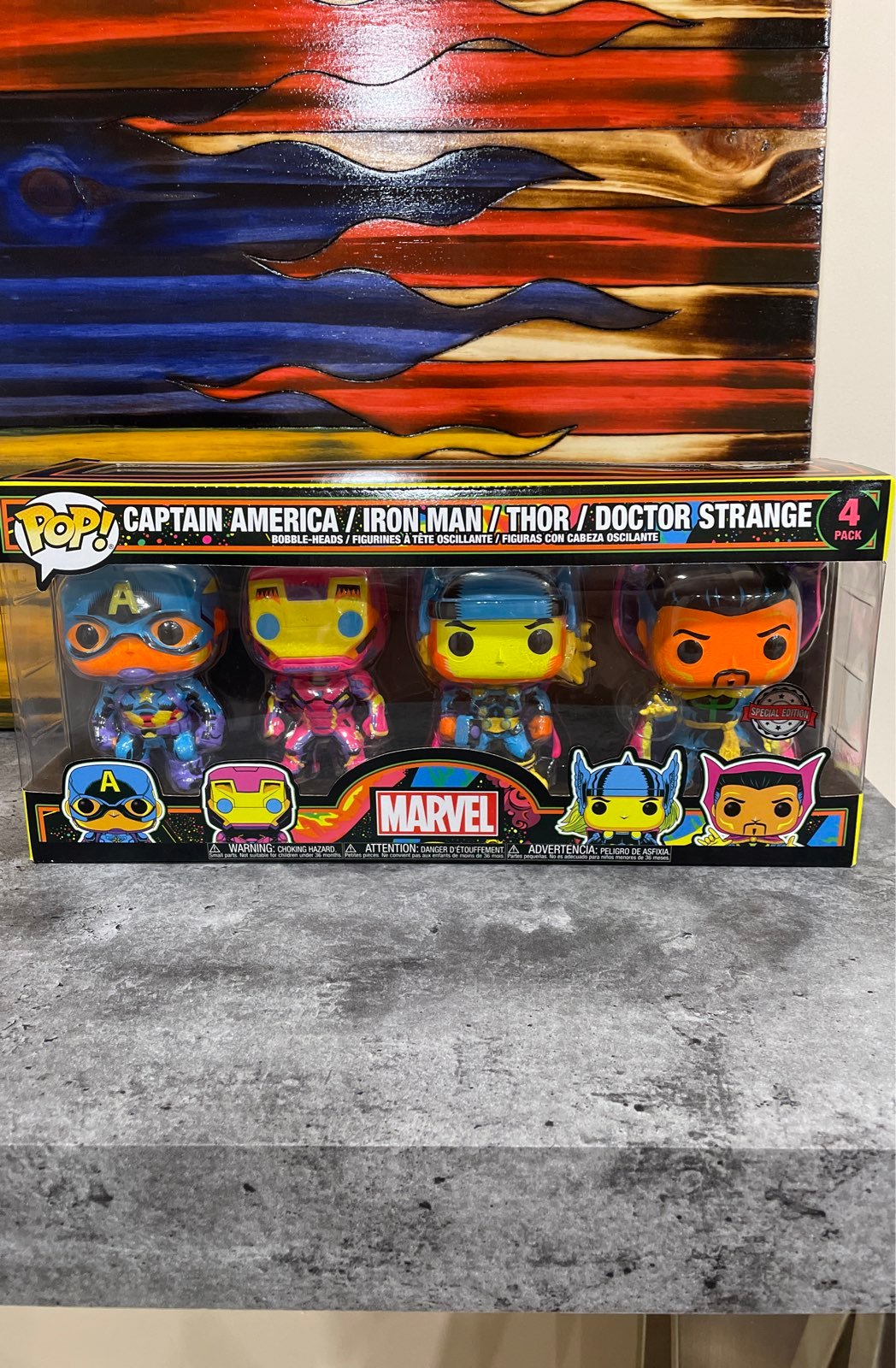Funko Pop Marvel 4 Pack Captain America / Iron Man / Thor / Doctor Strange