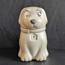 HTF Pet Zone Dog Shaped Plastic Treat Food Container Canister