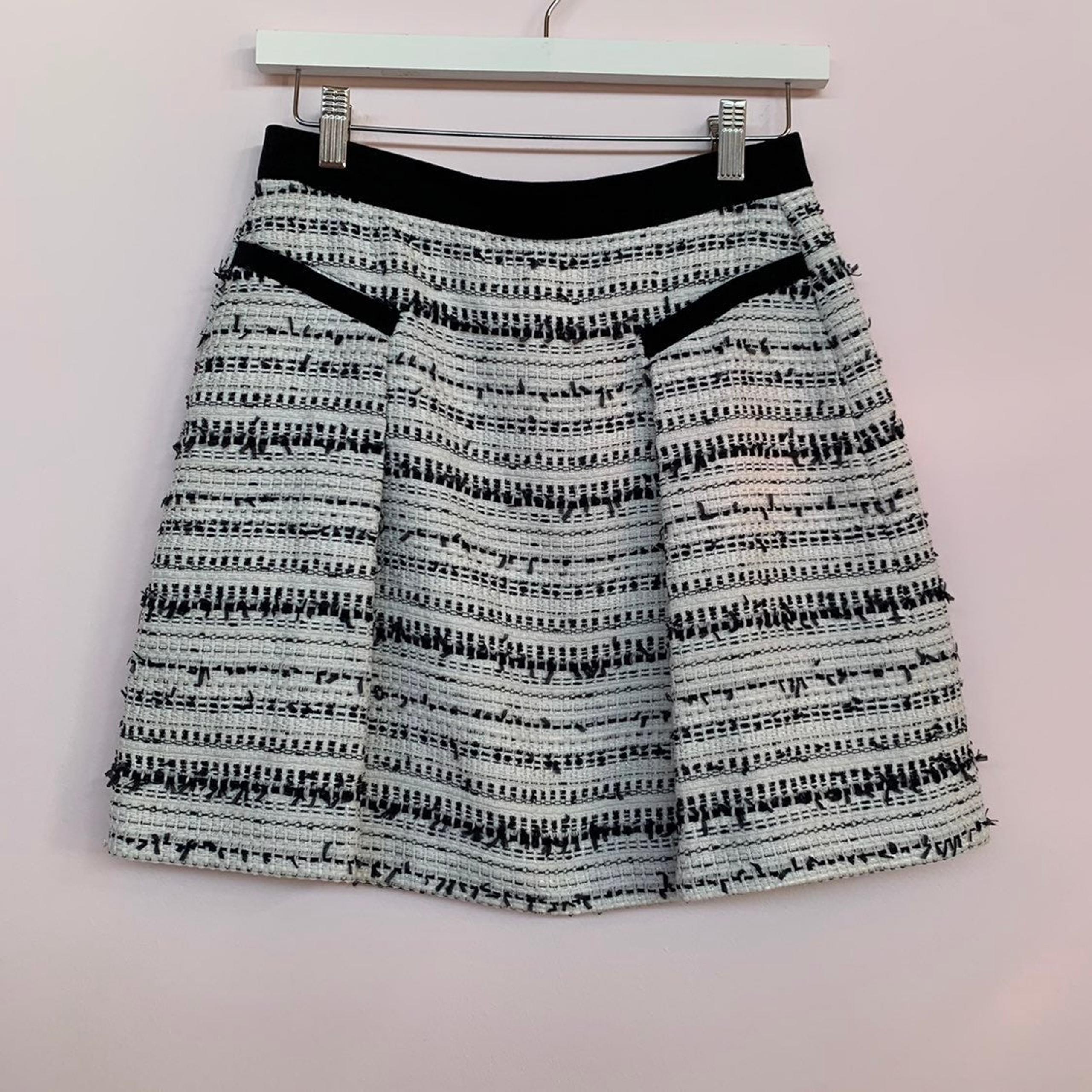 Rebecca Taylor White A-Line Skirt