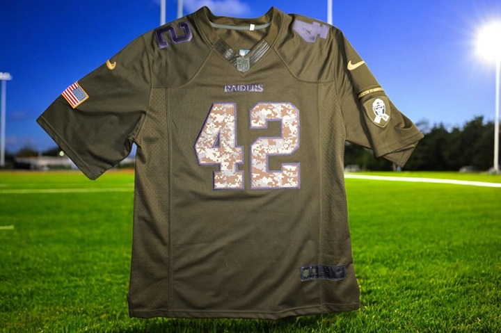 Nike NFL Las Vegas Raiders #42 Karl Joseph Salute to Service Jersey - Size L