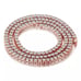Mens 14K Rose Gold Diamond Tennis Necklace Pink 4ct Classic Chain 20 14 Karat