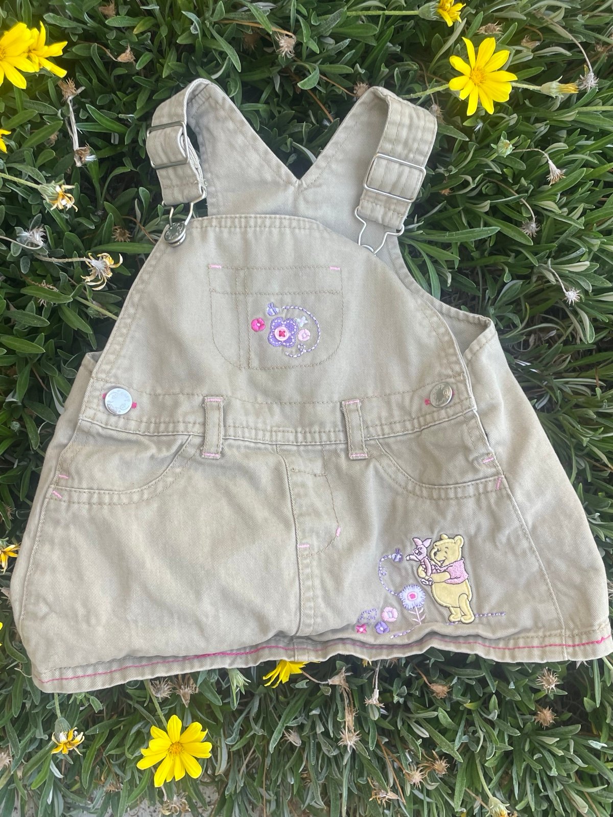 Pooh overalls dress