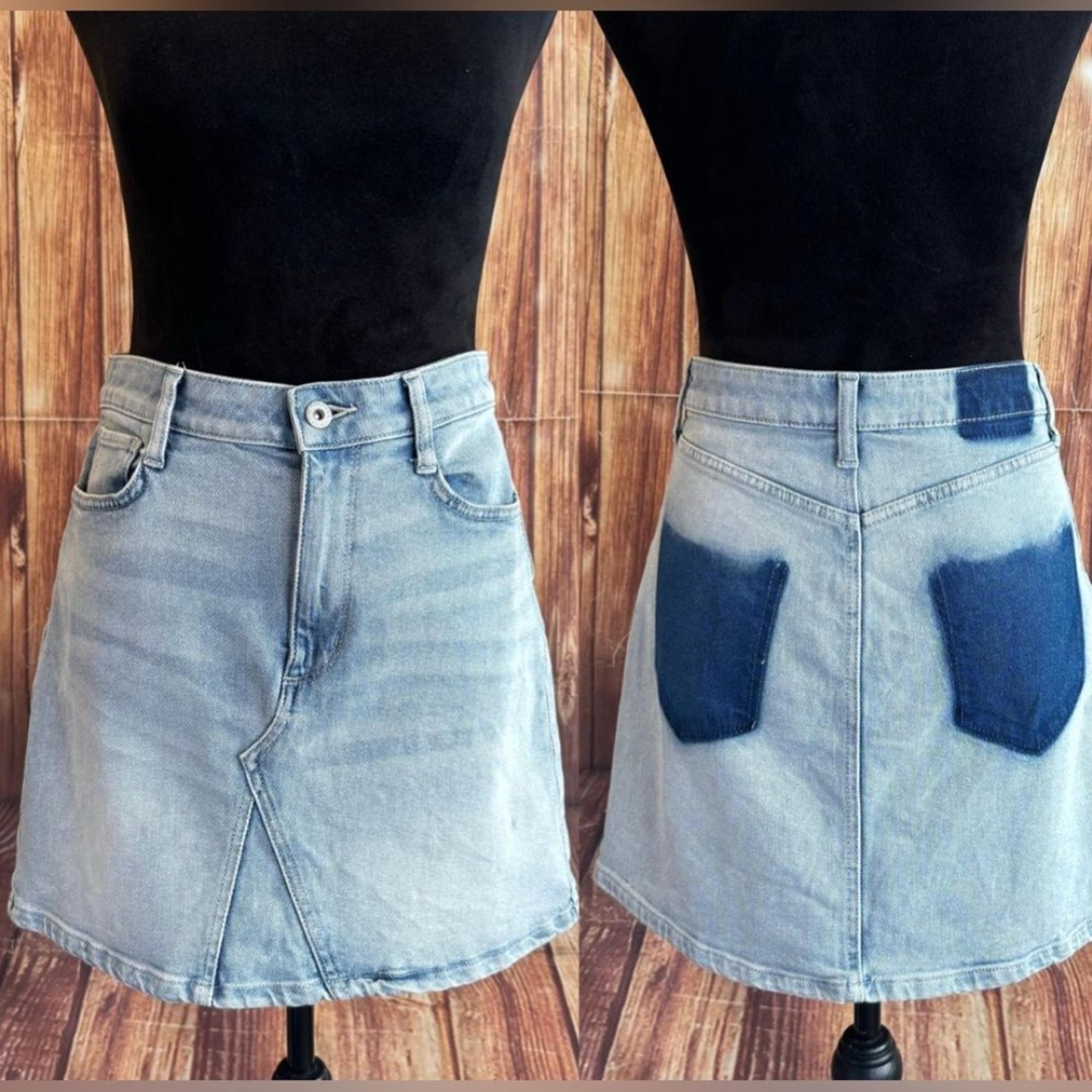 Arizona Women’s Blue Denim Mini Jeans Skirt 9