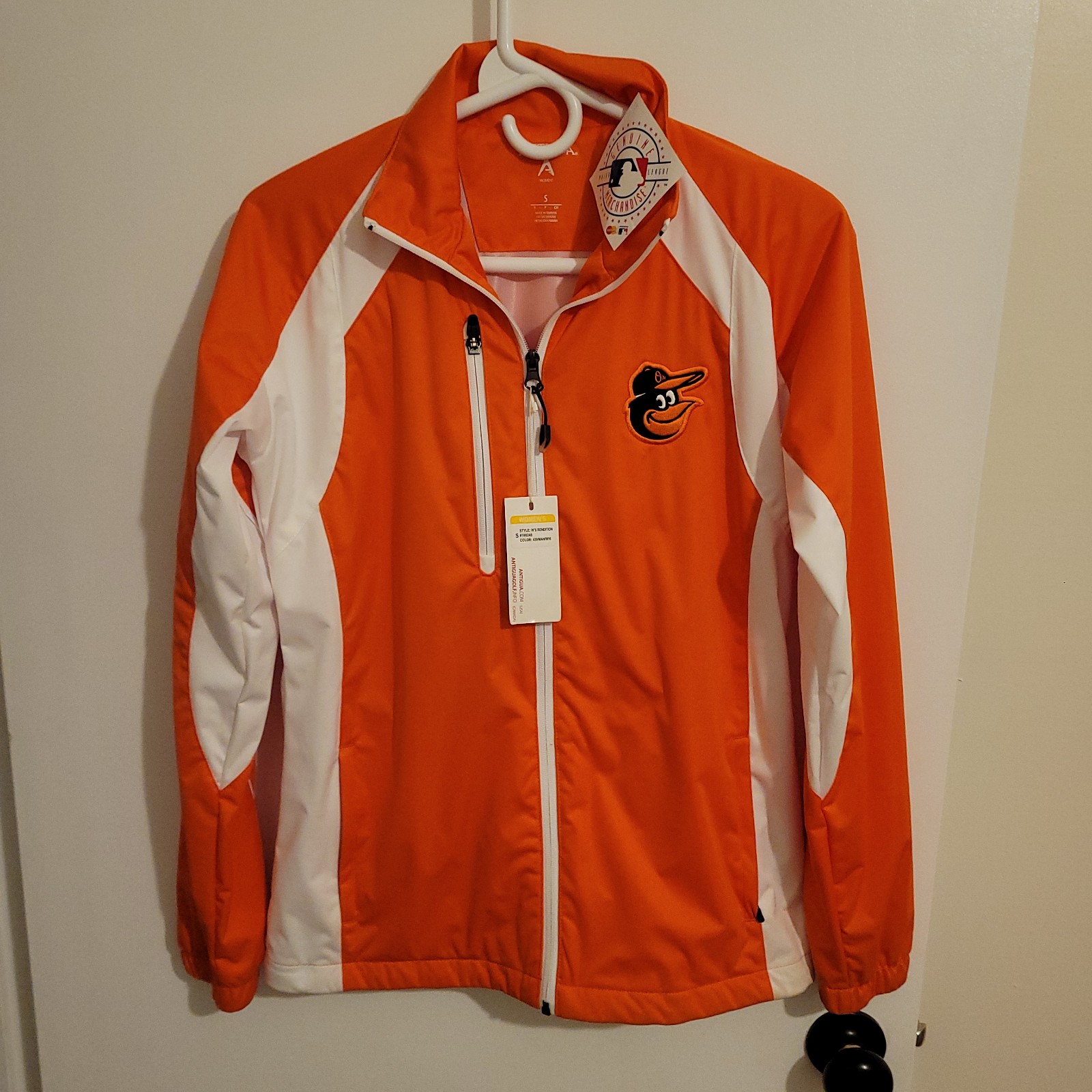 Baltimore Orioles Antigua Desert Dry Extra-lite golf Jacket Women's Small