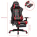 Gaming Chair Recliner Racing Chair w/RGB