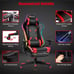 Gaming Chair Recliner Racing Chair w/RGB