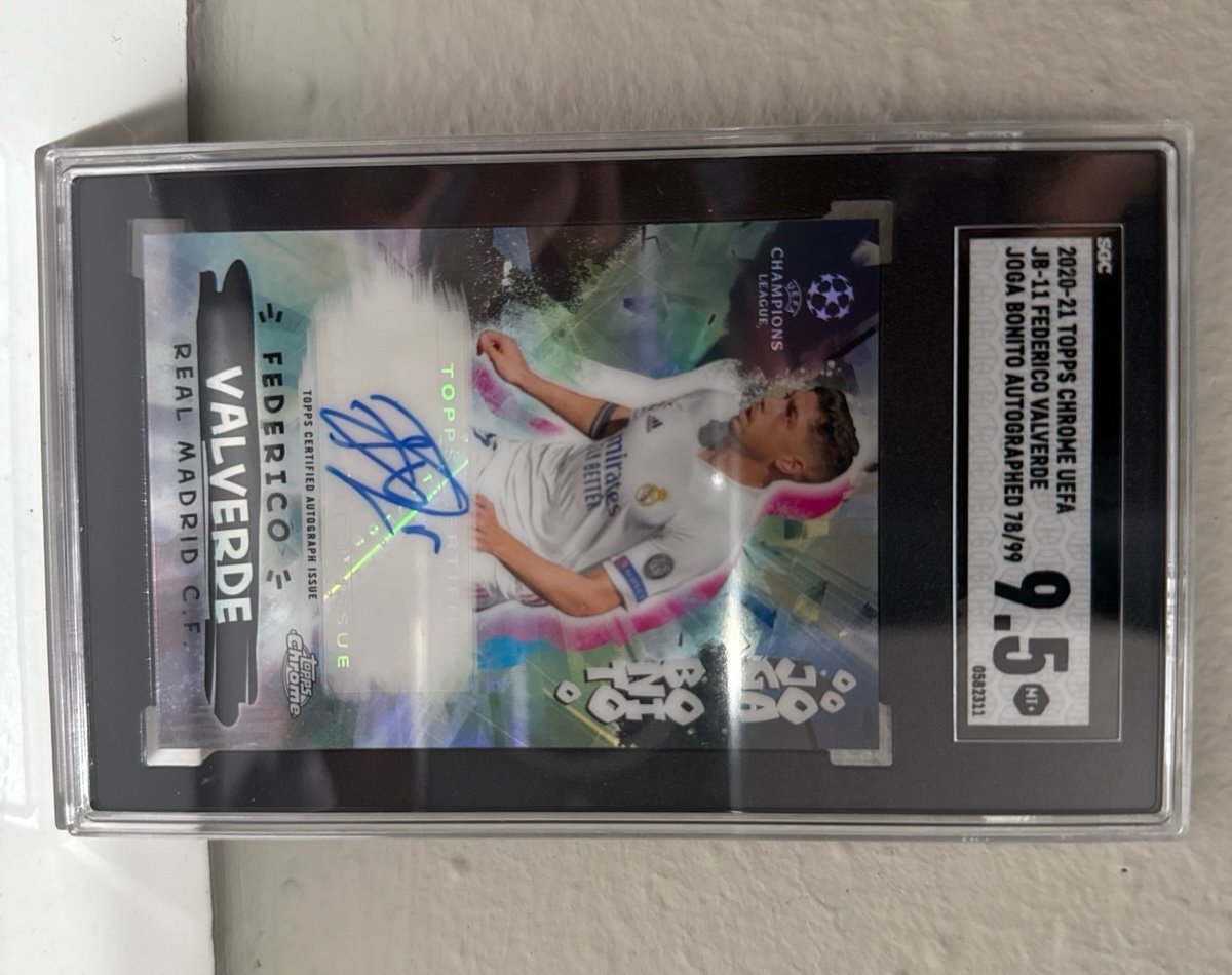20-21 Topps Chrome Uefa Federico valverde /99 & 21-22 Topps finest ucl Eduardo