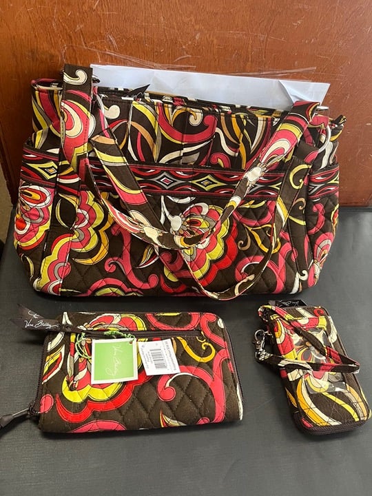 Vera Bradley Puccini 3 Piece Purse Set