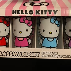 Hello Kitty glass cups