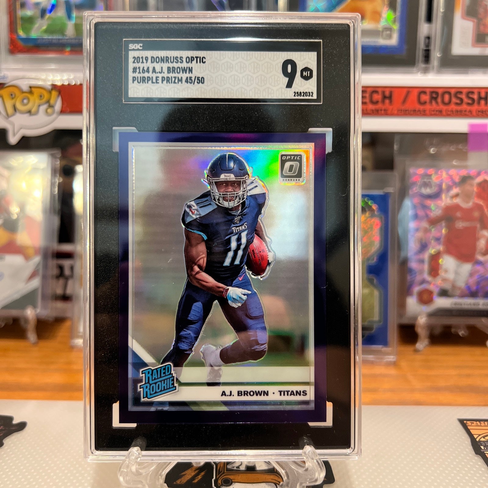 2019 optic rated rookie purple AJ Brown /50