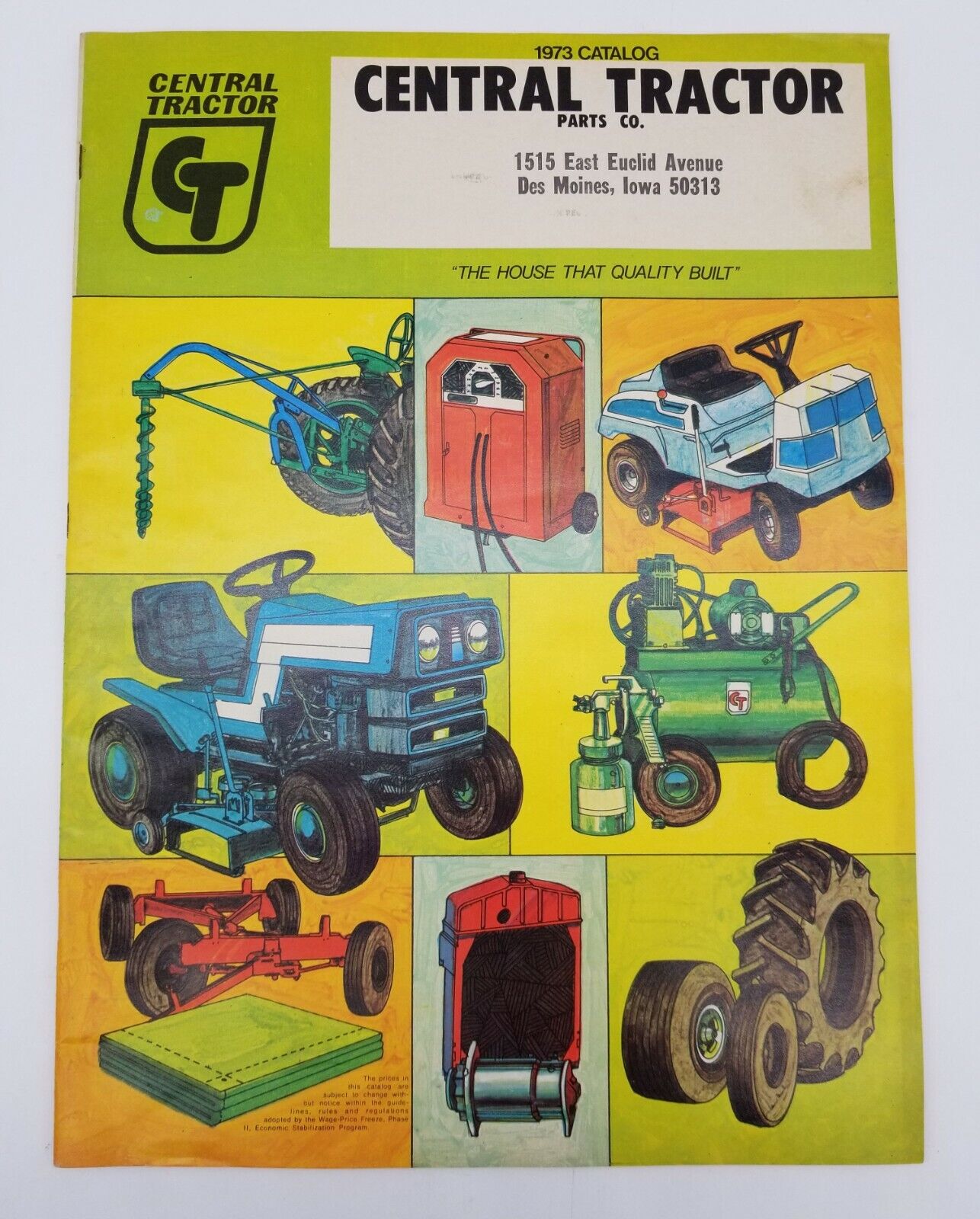 1973 Central Tractor Parts Company Catalog ~ Des Moines Iowa