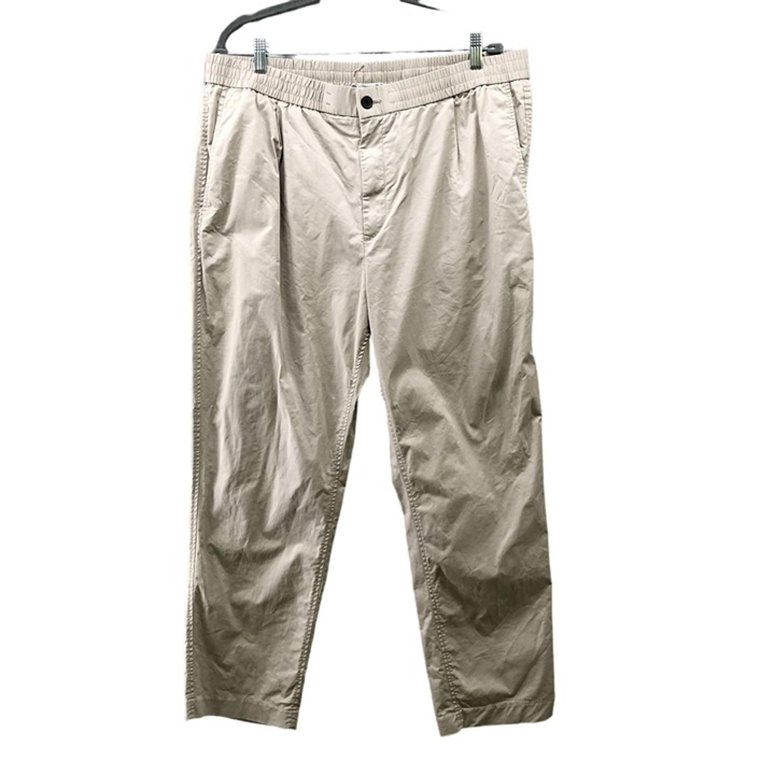 H&M Regular Fit Pull On Chino Pants Mens XL Drawstring Tapered Leg Beige Khaki