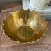 Brass Pedestal Bowl with Crown Trim Detail