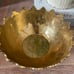 Brass Pedestal Bowl with Crown Trim Detail