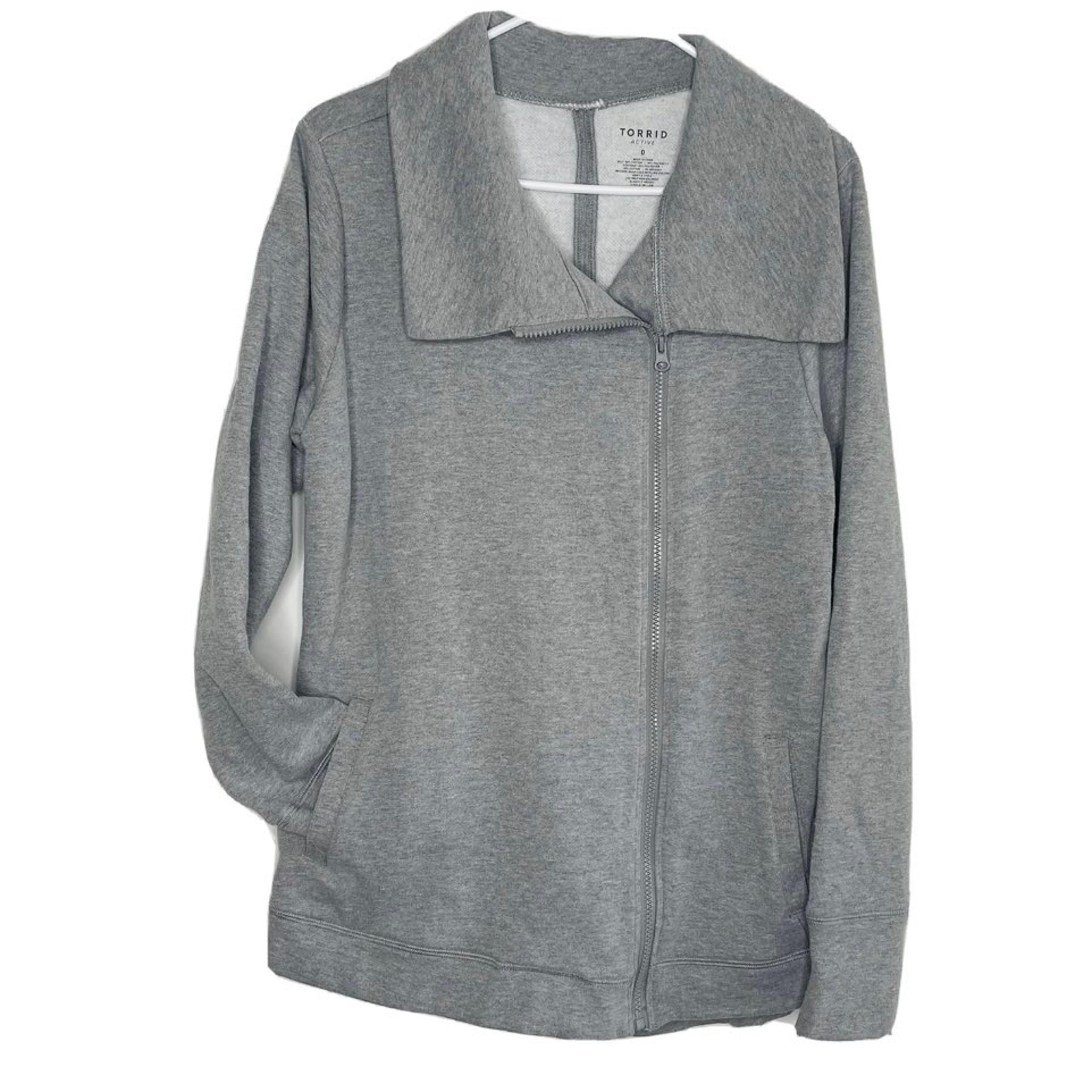 Torrid Active Gray Sweater size 0 extra expansion