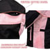 Xelement CF462 Women’s ‘Pinky’ Black and Pink Motorcycle Jacket - Small / NWT!