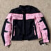 Xelement CF462 Women’s ‘Pinky’ Black and Pink Motorcycle Jacket - Small / NWT!