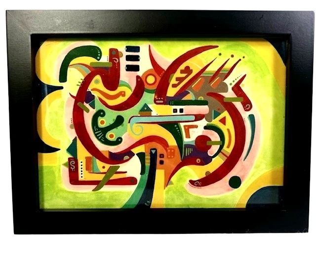 Matteo McLaughlin Kunst Tsunkies  Art Spirits Abstract Art Print Framed 8"x 6"